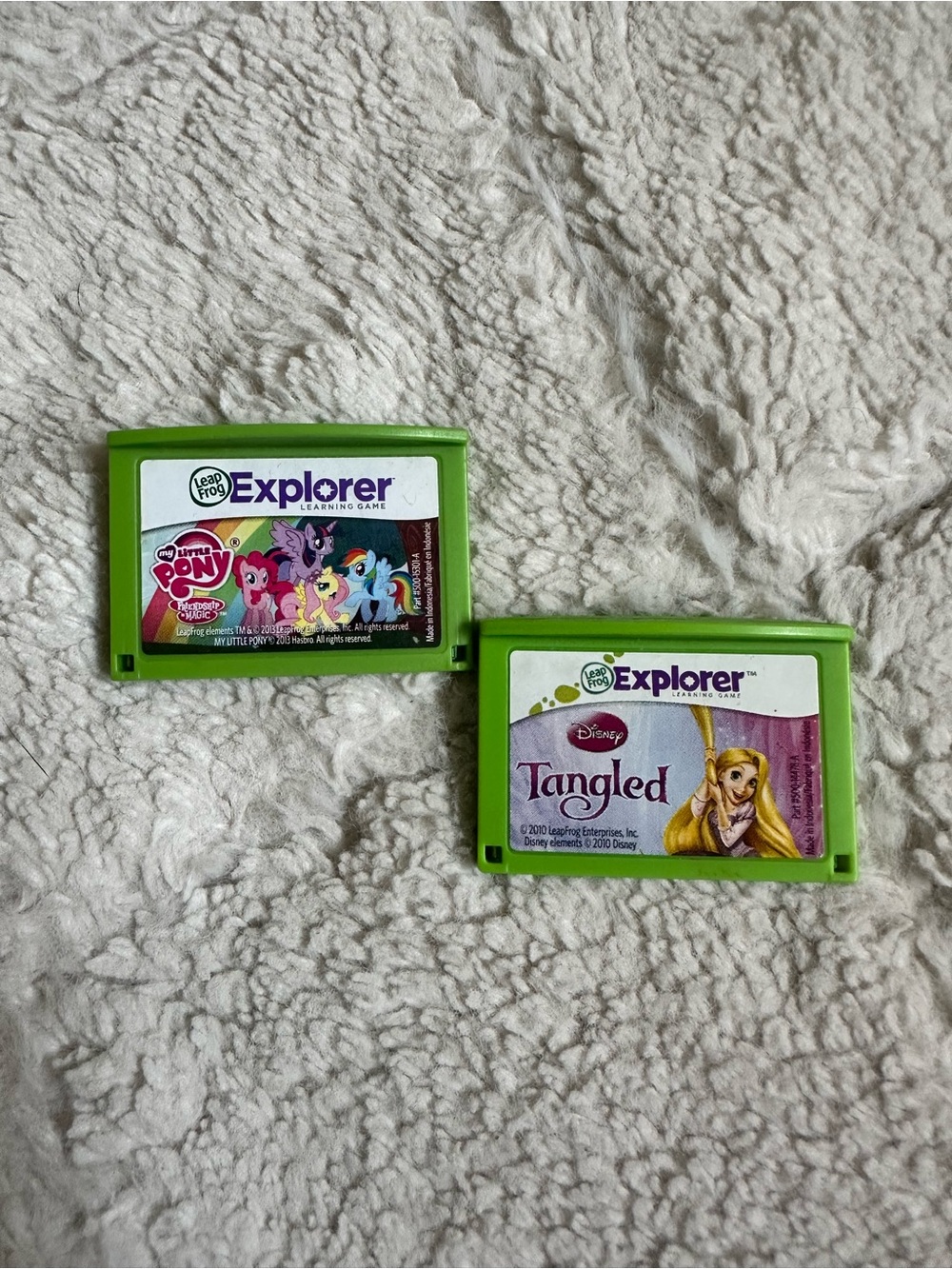 LeapFrog Explorer Disney | Tangled & My Little Pony Learning Game Cartridges